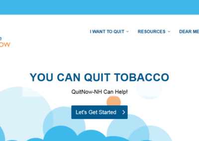 QuitNow-NH Website screenshot