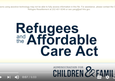 Affordable Care Act Video for Refugees