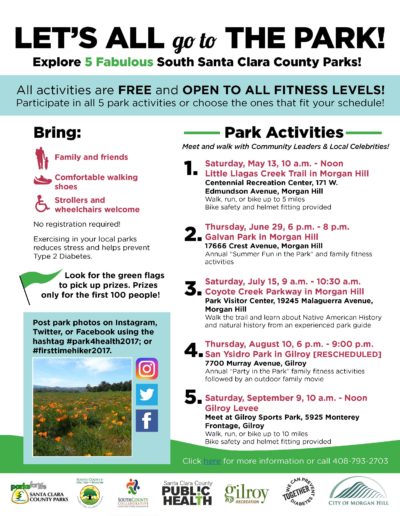 Fab 5 Parks Event Flyer